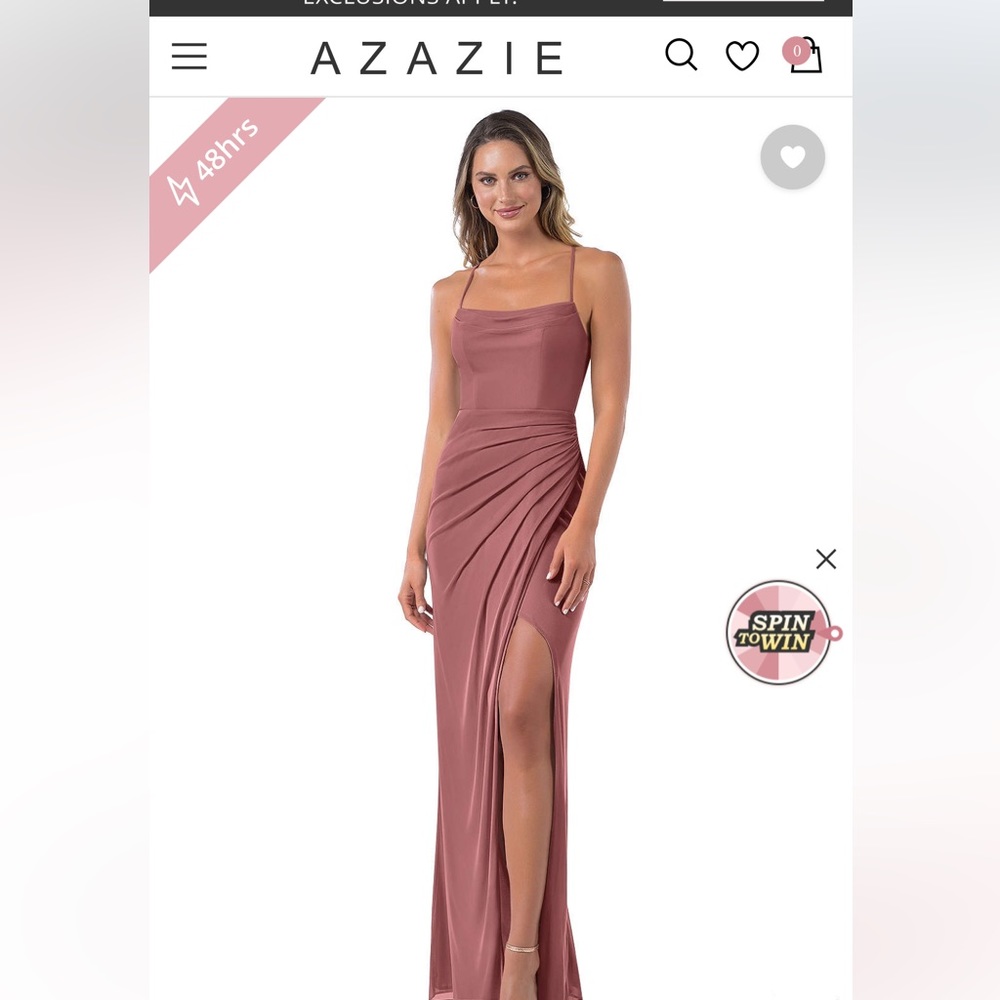 Azazie Desert Rose Bridesmaid Dress